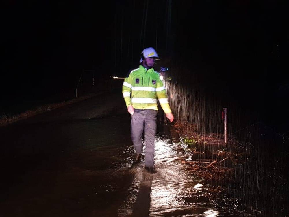 Protezione Civile del Piambello al lavoro per il Maltempo