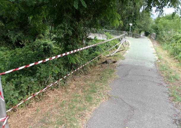 Ciclabile Cuveglio – Luino, gli interventi di ripristino