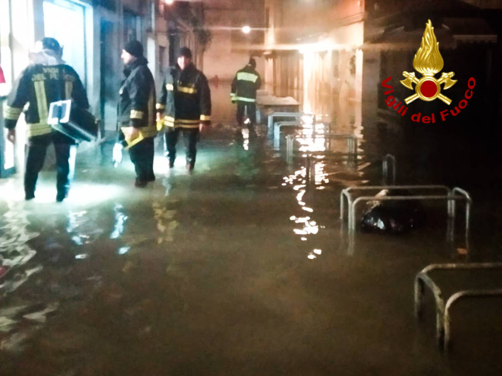 L'acqua alta da record a Venezia