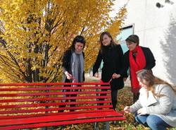 La panchina rossa all'università Insubria