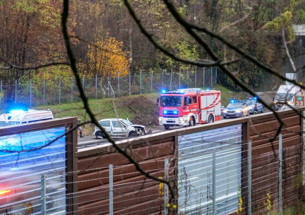 Castronno: incidente in autostrada