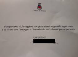bigliettino auguri del comune