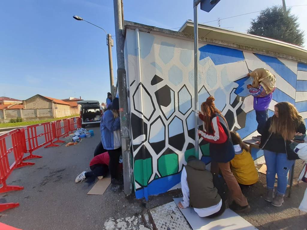 Il nuovo murales allo \"Speroni\"