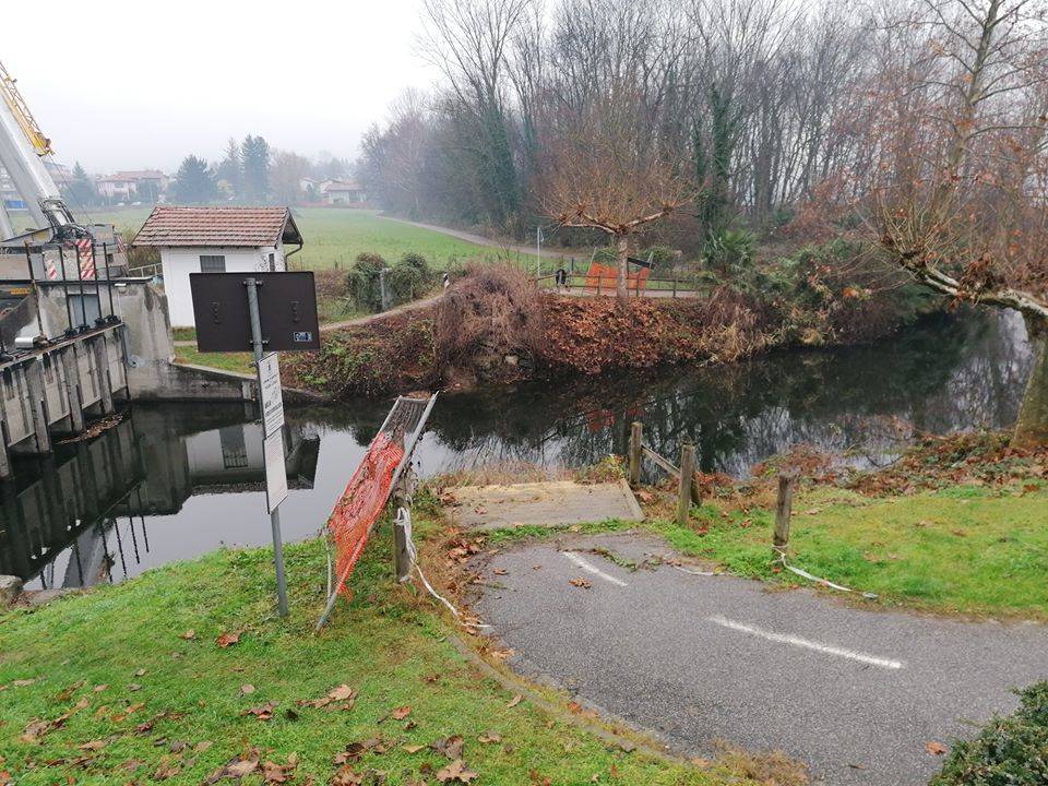 Il ponte sul Bardello se ne va