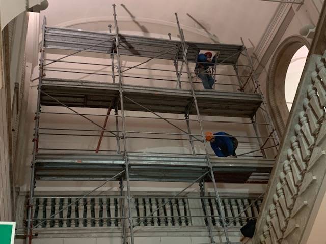 Ponteggi a palazzo di giustizia