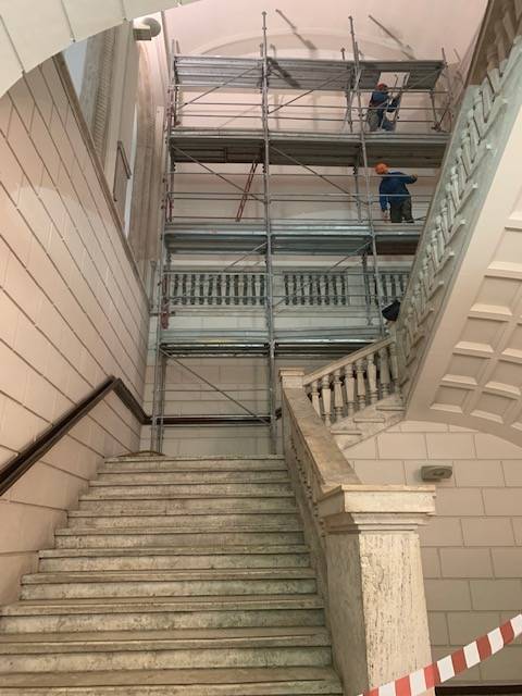 Ponteggi a palazzo di giustizia
