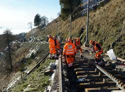 I lavori per la nuova ferrovia del Monte Generoso