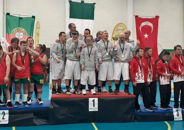 nazionale italiana di basket composta da ragazzi con sindrome di Down