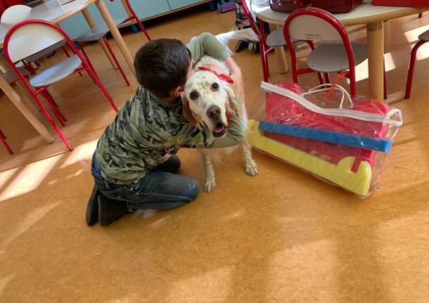 Pet therapy nel reparto di Pediatria dell’ospedale di Garbagnate