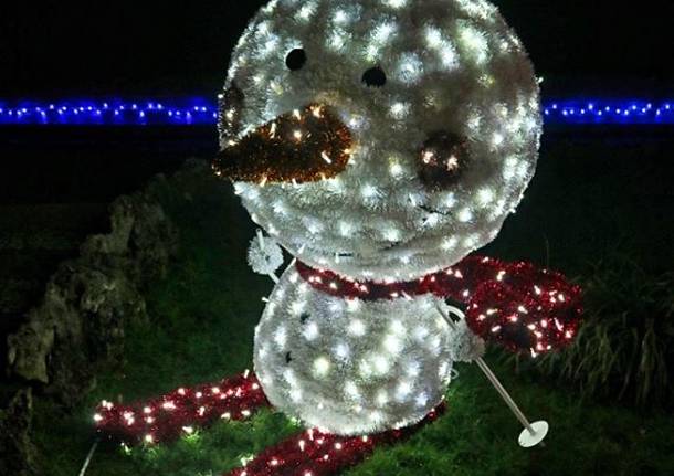 Varese: luminarie ai Gardini Estensi Natale 2019 - foto di Luca Leone