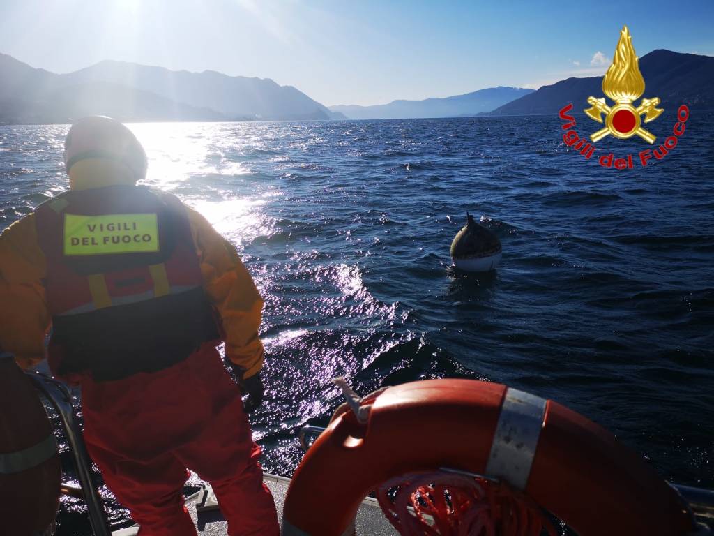 vigili del fuoco acqua lago maggiore