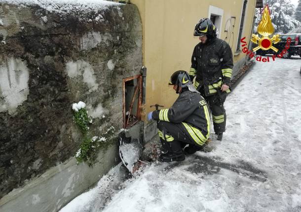 vigili del fuoco incidenti neve 2019
