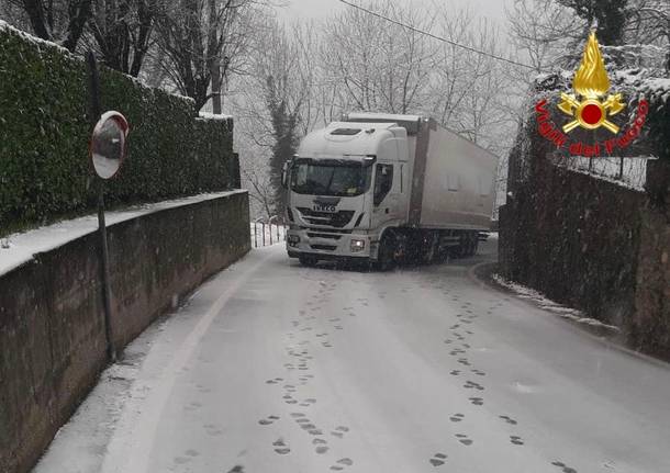 vigili del fuoco incidenti neve 2019