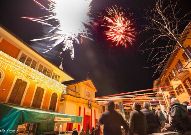 Fuochi d’artificio festa San Antonio a Bedero Valcuvia