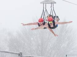 "Cimento in volo” alla Lago Maggiore Zipline