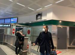 Coronavirus, ultimi passeggeri arrivati a Malpensa