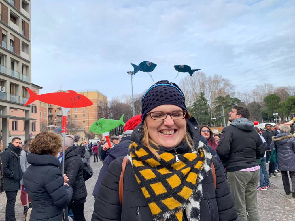 Gruppo di Varese a Bologna per la manifestazione delle sardine