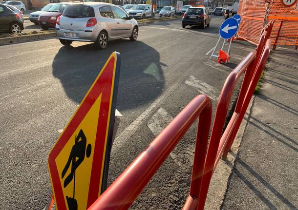 Il cantiere stazioni in viale milano