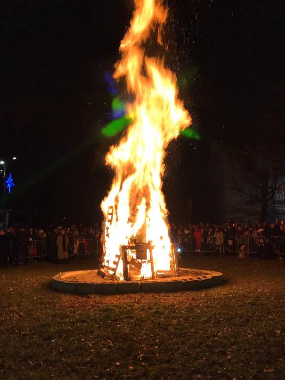 Il Faló di Sant’Antonio a Saronno