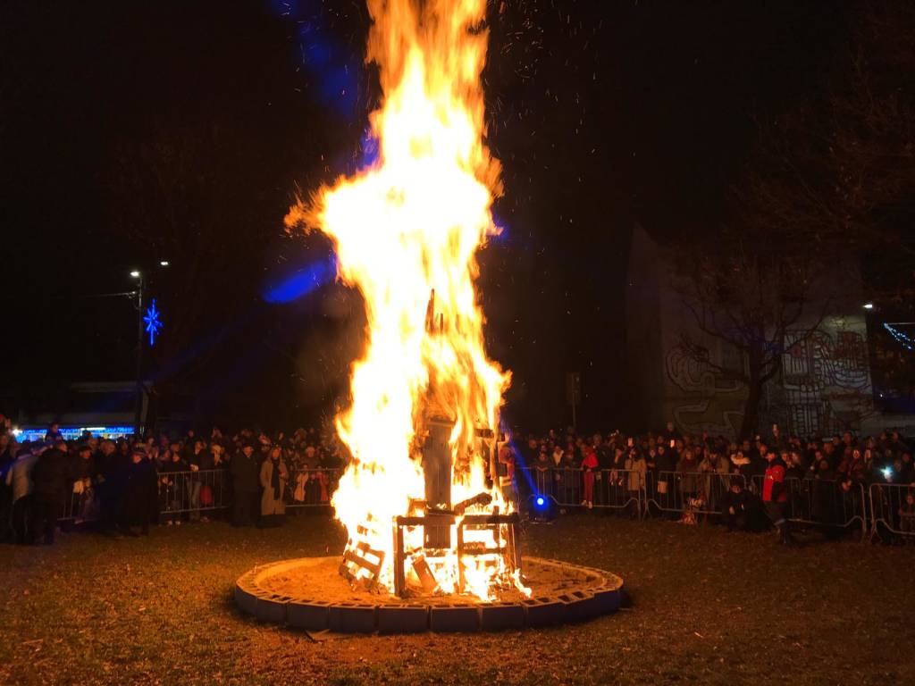 Il Faló di Sant’Antonio a Saronno