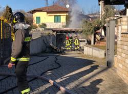 Incendio a Castronno