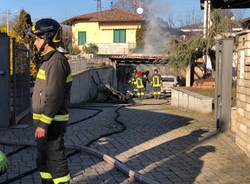 Incendio a Castronno