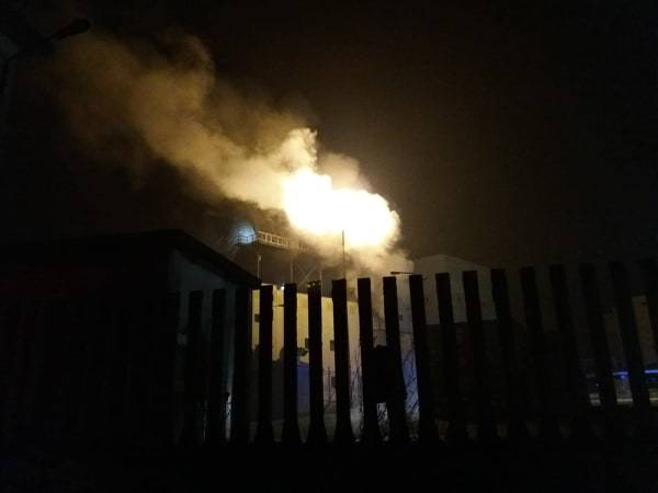 Incendio ad accam busto arsizio - foto di Massimiliano De Martino