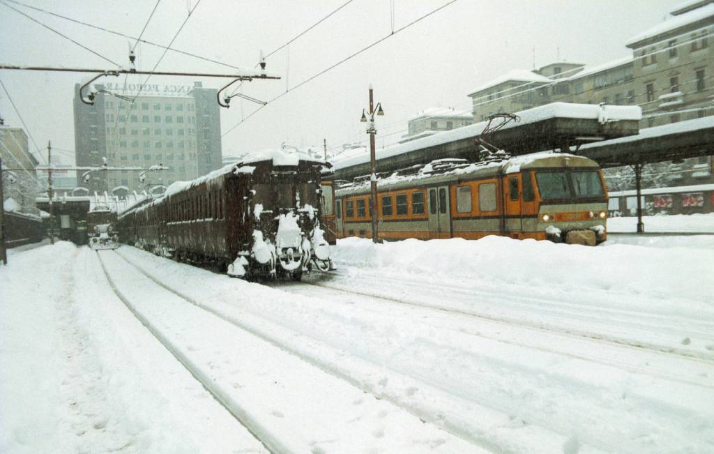 La nevicata dell'85 a Milano Cadorna