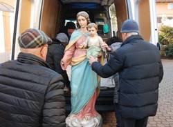 Restauro madonna Chiesa di Giubiano - Varese