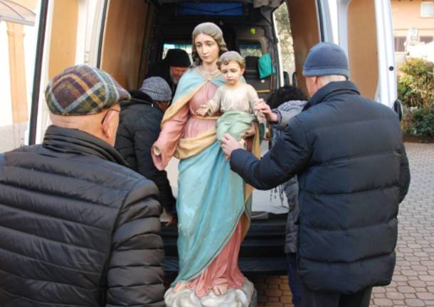 Restauro madonna Chiesa di Giubiano - Varese
