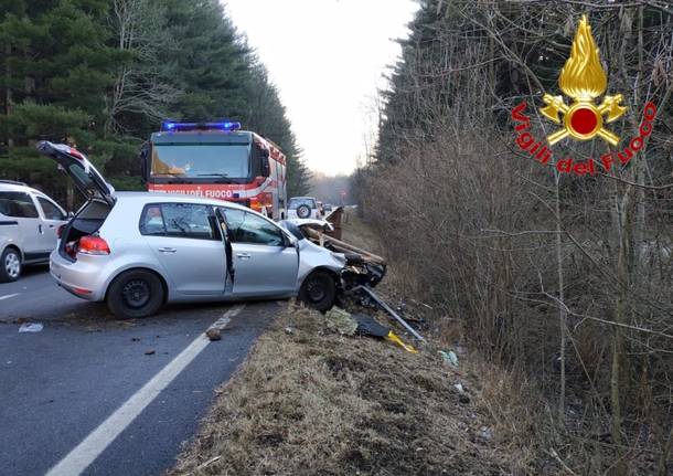 Valganna - Incidente stradale