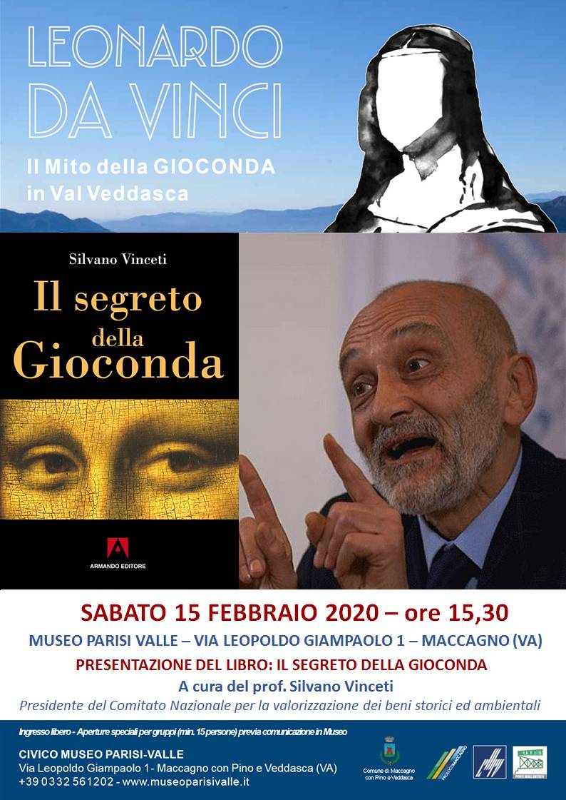 “Il segreto della Gioconda”: presentazione del libro di Silvano Vinceti al Museo Parisi Valle