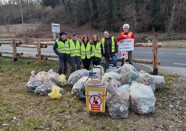 Strade pulite in azione in Valcuvia