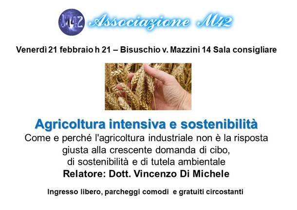 Agricoltura intensiva e sostenibilità