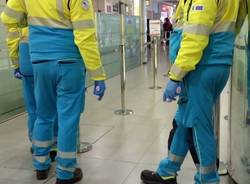 Controlli coronavirus in aeroporto