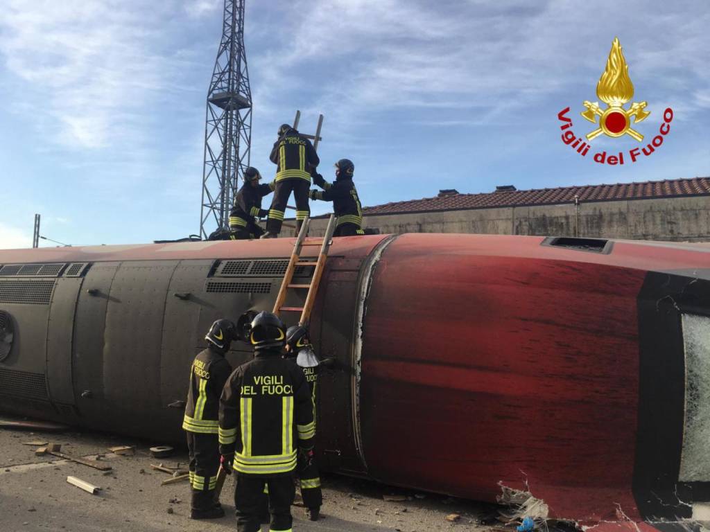 Deragliamento Frecciarossa Ospitaletto Lodigiano