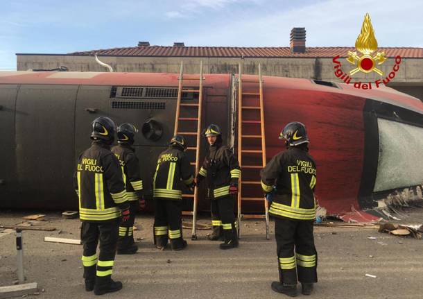 Deragliamento Frecciarossa Ospitaletto Lodigiano