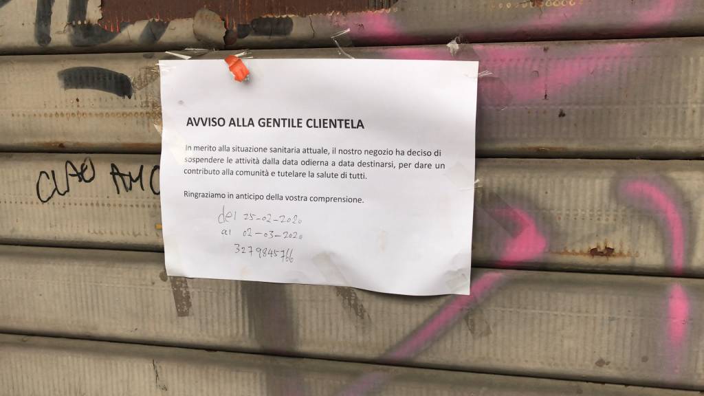 Diversi negozi cinesi chiusi a Saronno