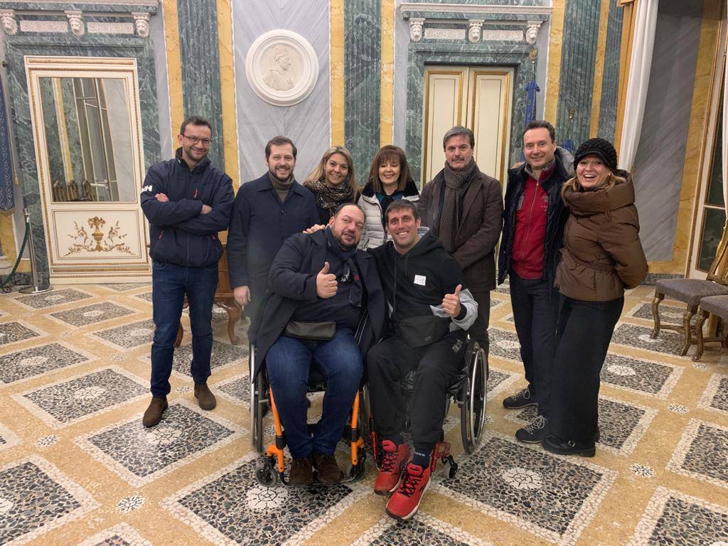 Il sindaco di Casciago Mirko Reto "disabile" per un giorno