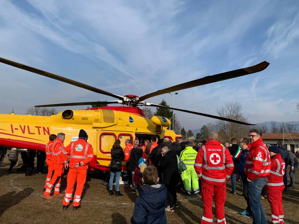 Inaugurazione Campo di atterraggio elisoccorso Inarzo