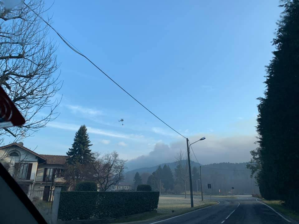 Incendio a Lentate