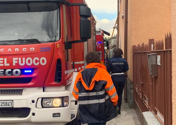 Incendio ad un'abitazione di Cassano Magnago