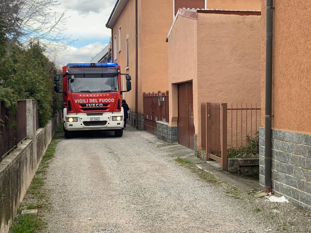 Incendio ad un'abitazione di Cassano Magnago