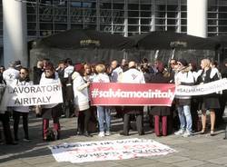 La protesta di Air Italy al Pirellone 