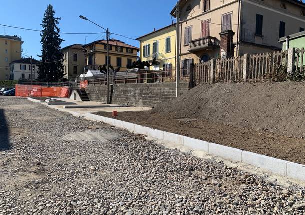 Lavori stazione Gazzada