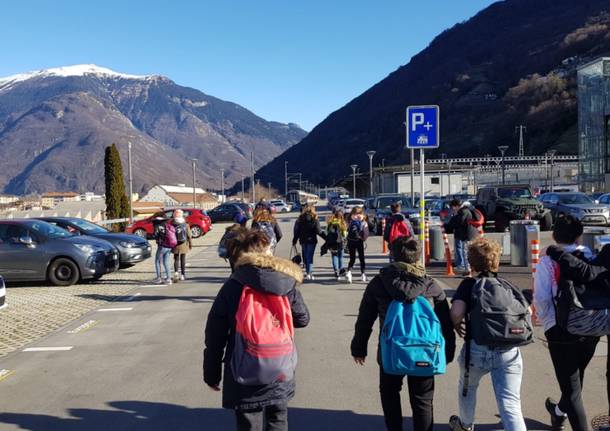 Maccagno - Prima media sul Treno scuola