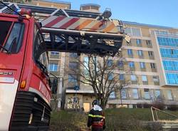 Maltempo all'ospedale di Luino