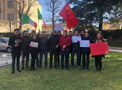 Manifestazione degli studenti dell'Università dell'Insubria per il popolo cinese