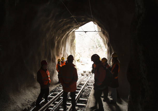 Monte Generoso -Le immagini della visita al cantiere della ferrovia