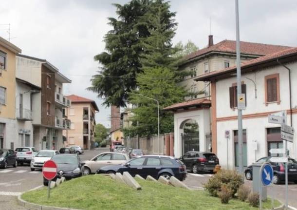 piazza XXV Aprile gorla minore lavori 2020